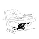 Ver imagem 5 de Poltrona do Papai Cinema Elétrica Boston com Massagem Aquecimento Balanço Entrada Usb/usb-c Pu Caram