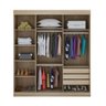 Guarda-Roupa Madri com 3 Portas, 3 Gavetas e Espelho Fama Móveis - 2