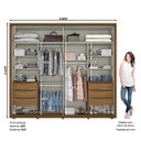 Ver imagem 4 de Guarda Roupa Casal Ambiente Vicenza Nature Off White - Henn