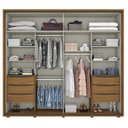 Ver imagem 3 de Guarda Roupa Casal Ambiente Vicenza Nature Off White - Henn