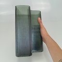 Ver imagem 2 de Vaso Decorativo Enfeite Casa Home&Co 24x15x15cm Vidro Verde