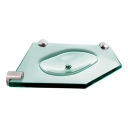 Saboneteira Canto Chanfrada 15x15 Cm - 8mm - Incolor - 1