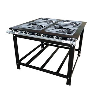 Fogão para Cozinha Industrial 4 Bocas Queimador Mistor com Chama Dupla e Simples 30 Cm Sebem