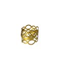 Ver imagem 1 de Porta Guardanapo em Aço Dourado Design Vazado Exclusivo