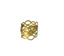 Ver imagem 1 de Porta Guardanapo em Aço Dourado Design Vazado Exclusivo