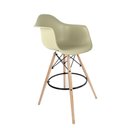 Ver imagem 1 de Banqueta Eames com Braços Fendi - Base de Madeira Natural