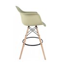 Ver imagem 3 de Banqueta Eames com Braços Fendi - Base de Madeira Natural