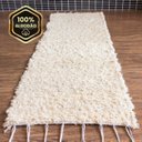 Ver imagem 6 de Tapete Passadeira 1,60x0,50 Algodão Felpudo Boho Cru Quarto