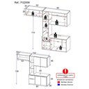 Ver imagem 6 de Cozinha Compacta Multimóveis Sofia Fg2006 Com Armário E Balcão Preta