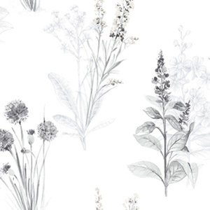 Papel de Parede Romântico Abby Rose 3 Floral Azul Ab42443