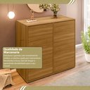 Ver imagem 6 de Cômoda para Quarto com 10 Gavetas Melinda Marrom/Freijó