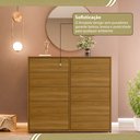 Ver mais imagens de Cômoda para Quarto com 10 Gavetas Melinda Marrom/Freijó