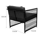 Ver imagem 3 de Poltrona Santiago para Área Externa de Fibra Sintética