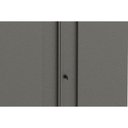 Ver imagem 4 de Armário Multiuso P/área Serviço Aéreo Multibox Aço 2 Portas C/ Chave 80cm Preto/cinza - Telasul