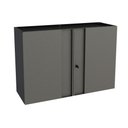 Ver imagem 1 de Armário Multiuso P/área Serviço Aéreo Multibox Aço 2 Portas C/ Chave 80cm Preto/cinza - Telasul