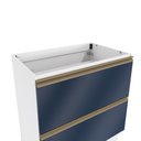 Ver imagem 6 de Balcão 2 Gavetas Kappesberg Celeste 100% Mdf Branco/azul Profundo 80cm