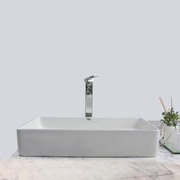 Kit Cuba Pia Louça Cerâmica Banheiro C/ Torn Mono e Válv S24 - 3