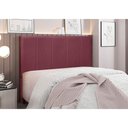 Ver imagem 4 de Cabeceira Cama Box King 195 Cm Arizona Veludo S04 - D'Rossi Cor Vinho