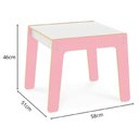 Ver imagem 6 de Conjunto Mesa Infantil Cadeira Madeira Kit Mesinha Rosa Poltrona MDF Crianca Escolar Cadeirinha Mult