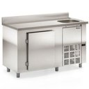 Ver imagem 1 de Balcão de Encosto com 1 Porta e 1 Pia Lado Direito Gbfe150cd Gelopar Balcão 347 Litros Inox 220v