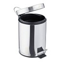 Ver imagem 3 de Lixeira Inox Polido com Pedal 3 Litros cod