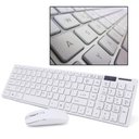 Ver imagem 2 de Kit Teclado E Mouse Sem Fio Slim Wireless Alcance Branco