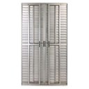 Ver imagem 1 de Porta Balcão de Correr com Veneziana de Alumínio Brilhante 6 Folhas Cmc Classic - 2.10(A)X1.50(L)