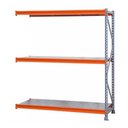 Ver imagem 1 de Mini Porta Pallet Continuação 180x80x200cm Estante para Armazenagem 500kg Plano