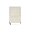 Ver imagem 2 de Cabeceira de Cama Box Solteiro 90 Cm Baronesa - Veludo Bege Claro