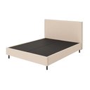 Ver imagem 3 de Cama de Casal One com Cabeceira Estofada Bege em Madeira de Eucalipto Bege