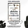 Placa De Frases Salão Em Espelho Jateado Modelo FR4NO - 2