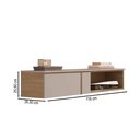 Ver imagem 4 de Rack para TV até 50 Polegadas Decor 1.16 Suspenso 1 Gaveta Hanover/Fendi - Giga Móveis