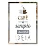 Placa De Frases Cantinho Do Café Em Espelho Modelo FR6XY - 1