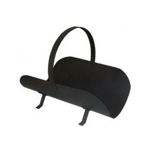 Cesto Ferro Preto Revisteiro Ou Porta Lenha De Lareira 50cm
