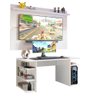 Mesa para Computador Gamer Madesa 9409 e Painel para Tv até 65 Polegadas - Branco - 2