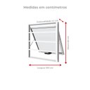 Ver imagem 2 de Janela Maxim-Ar com Grade 100CMX60CM em Alumínio Branco com Vidro – Vitrolar