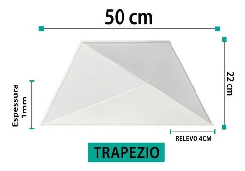 Placas 3d De Parede Revestimentos Decorativos Trapézio 10m² - 6