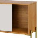 Ver imagem 6 de Rack para Sala de Estar Tv 50 Pol 144cm Industrial Nagi D03 Freijó Off White - Lyam Decor