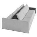 Ver imagem 7 de Sofá Ilha 3 Lugares Living 312cm Modulado para Sala Lary Linho Cinza/pu Pto K01 - D'Rossi
