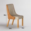 Ver imagem 4 de Kit 4 Cadeiras Maciça de Jantar Estofada Bella- Arbo Design