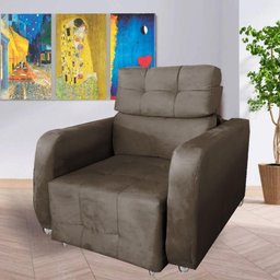 Poltrona Retratil e Reclinavel Safira Marrom - 1