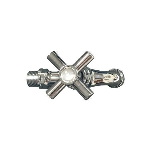Kit com 10 Torneira de ABS Cromada para Tanque/Jardim com bico de Mangueira - 2
