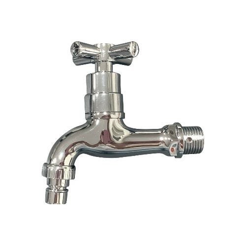 Kit com 10 Torneira de ABS Cromada para Tanque/Jardim com bico de Mangueira - 1