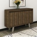 Ver imagem 2 de Balcão Escritório com 3 portas Multimóveis VCR25028 Nogal/Fendi