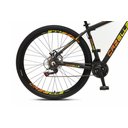 Ver imagem 3 de Bicicleta Aro 29 Colli Cazelle Turim 21m Aluminio Quadro 17 Preto/adesivo Amarelo/laranja