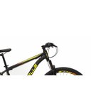 Ver imagem 2 de Bicicleta Aro 29 Colli Cazelle Turim 21m Aluminio Quadro 17 Preto/adesivo Amarelo/laranja