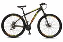 Ver imagem 1 de Bicicleta Aro 29 Colli Cazelle Turim 21m Aluminio Quadro 17 Preto/adesivo Amarelo/laranja