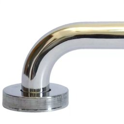 Alça de Apoio Banheiro 40cm Inox Barra Idoso Cadeirante Deficiente Acessibilidade - 2