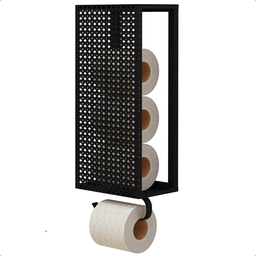 Porta Papel Higiênico de Parede em Aço Estilo Industrial - 4