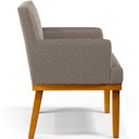Ver imagem 7 de Kit 3 Poltronas Decorativas Para Sala De Estar E Recepção Beatriz W01 Bouclê Bege - Lyam Decor